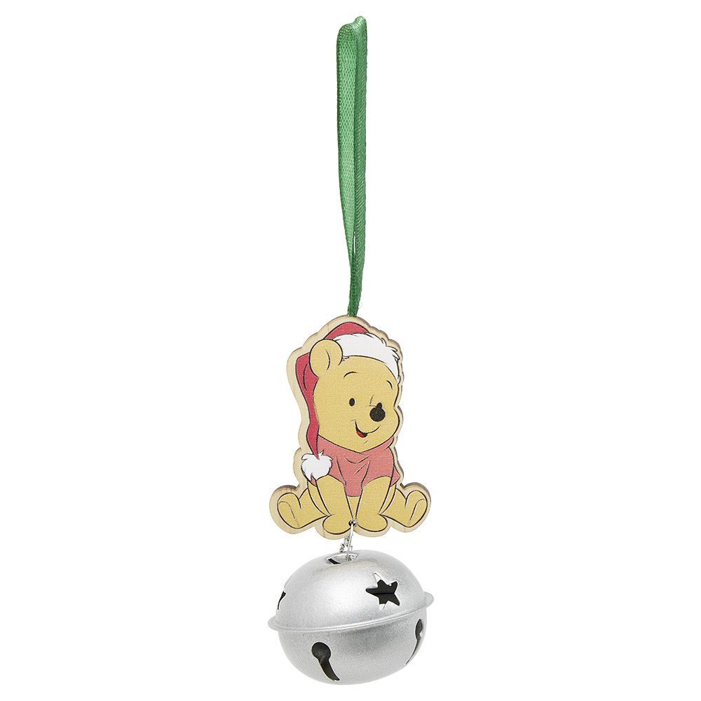 Grelot Disney Winnie L'ourson à suspendre bois Ø6xH11cm