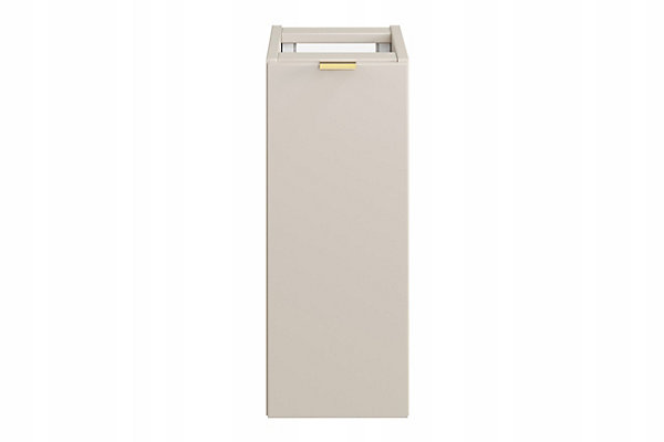 Meuble bas de salle de bain suspendu avec panier coulissant DALIA cachemire 20 cm