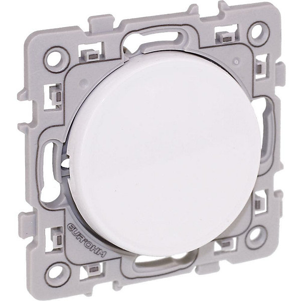 Interrupteur va et vient non lumineux 10AX - SQUARE Blanc