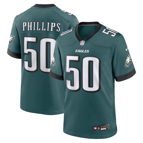 Jaelan Phillips Philadelphia Eagles Nike Team  Game Jersey - Midnight Green/White/Kelly Green