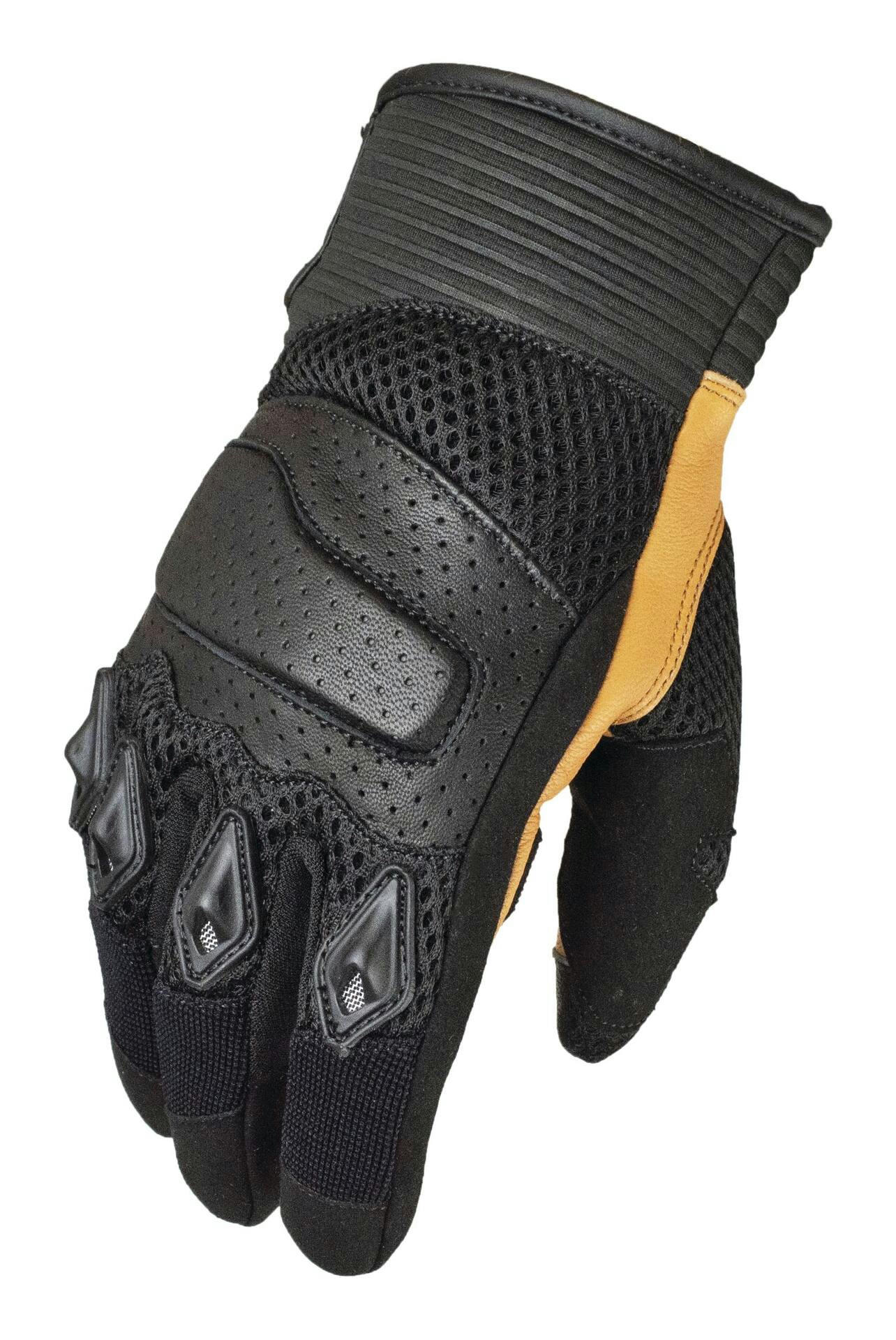Origine GP Midnight Air Leather Touch Screen Motorcycle Gloves, Assorted Sizes