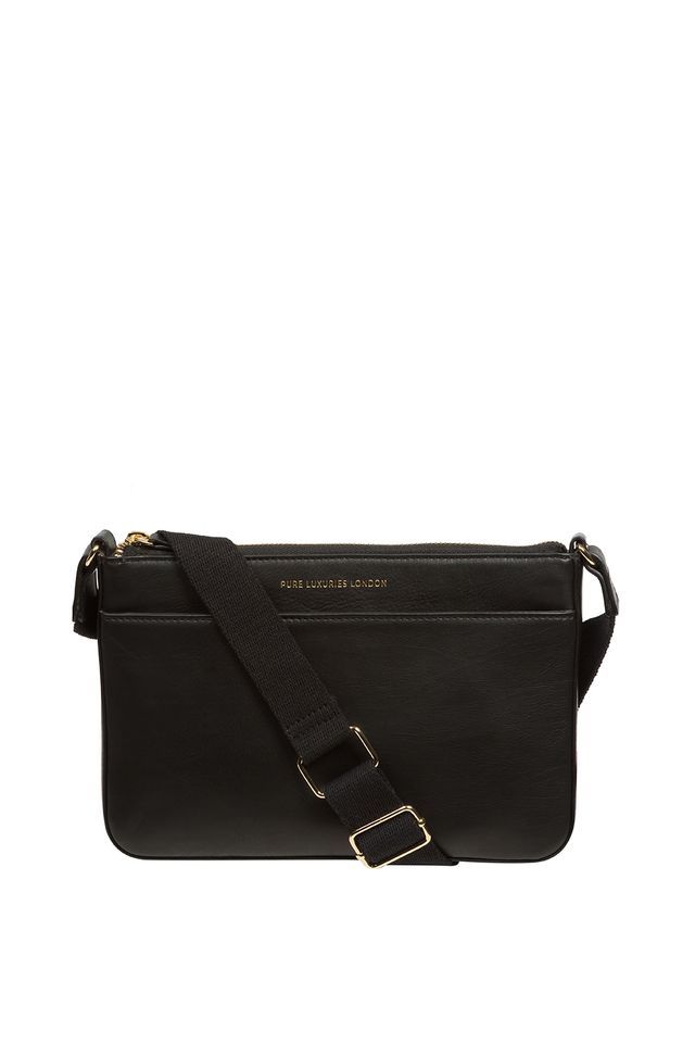 Pure Luxuries London Raye' Nappa Leather Cross Body Bag