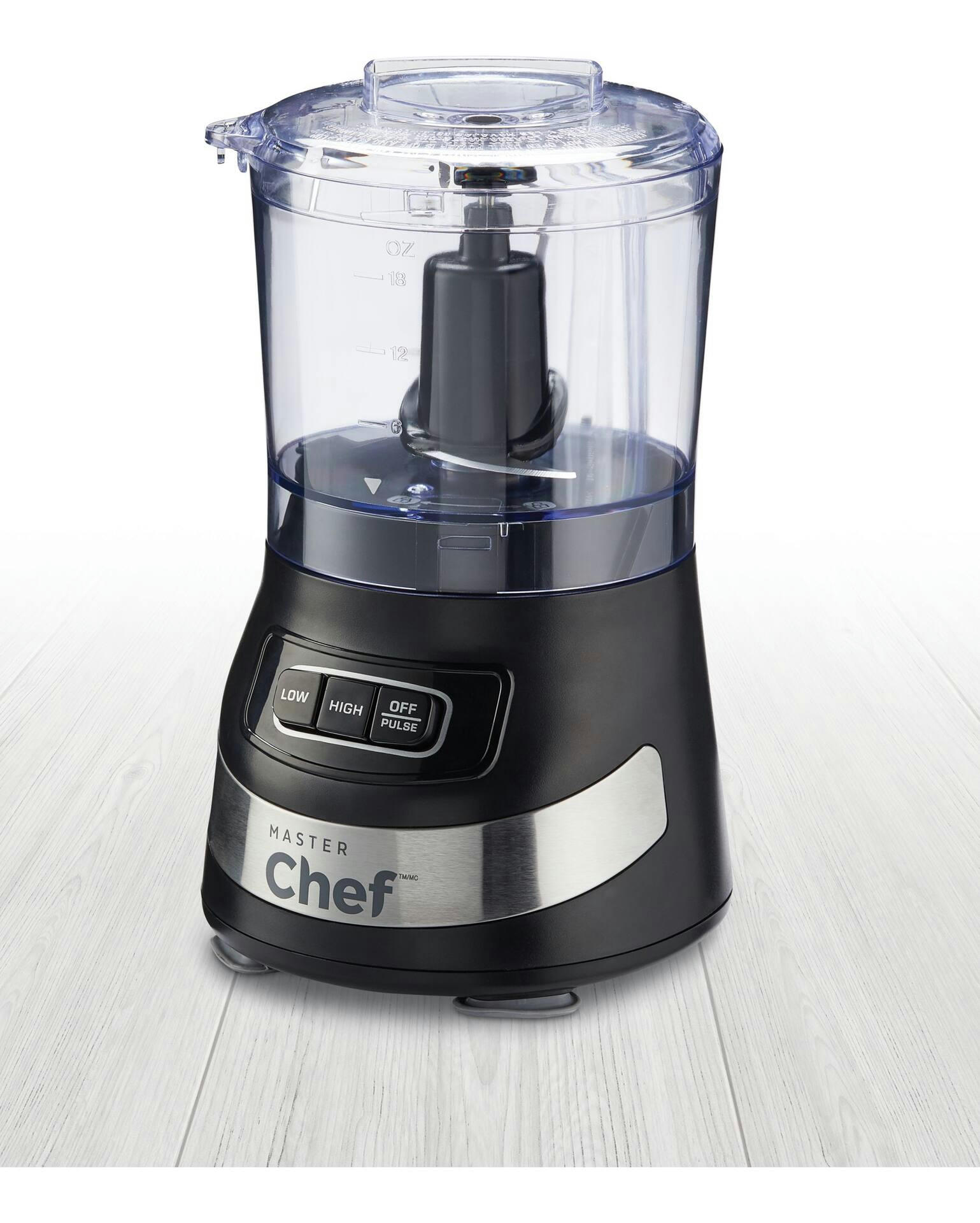 MASTER Chef Compact 3 Cup Hand Chopper/Food Chopper, Black