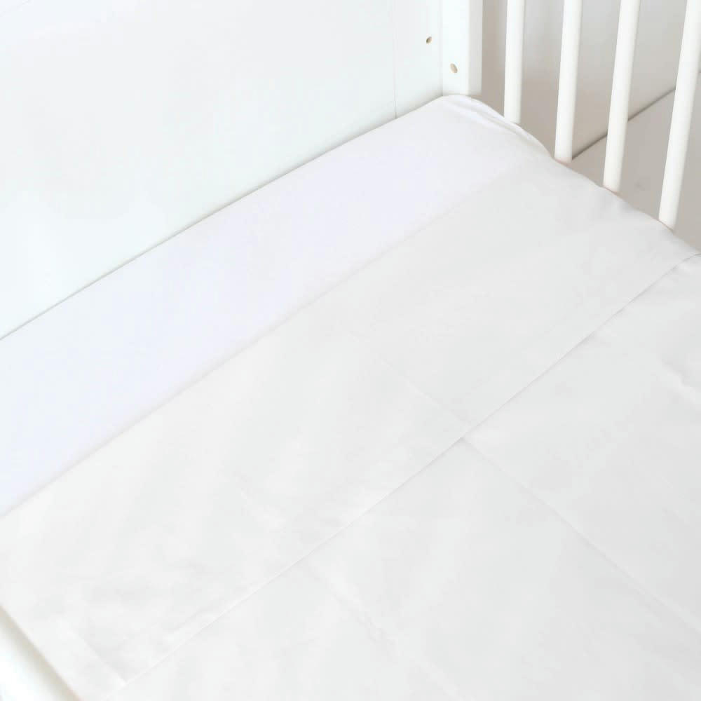 - Drap plat lit bébé bébé 120X180 cm Blanc