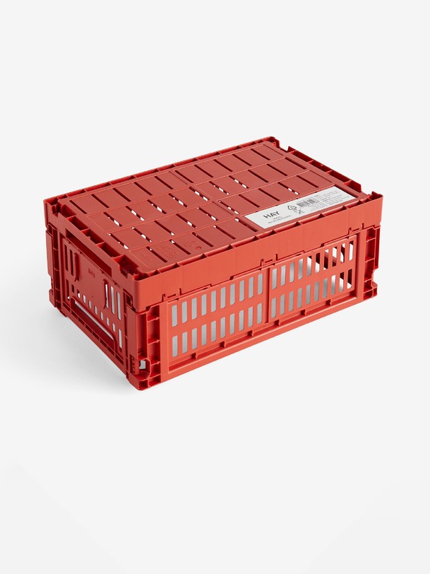 Panier colour crate s polypropylene recycle rouge - hay rouge
