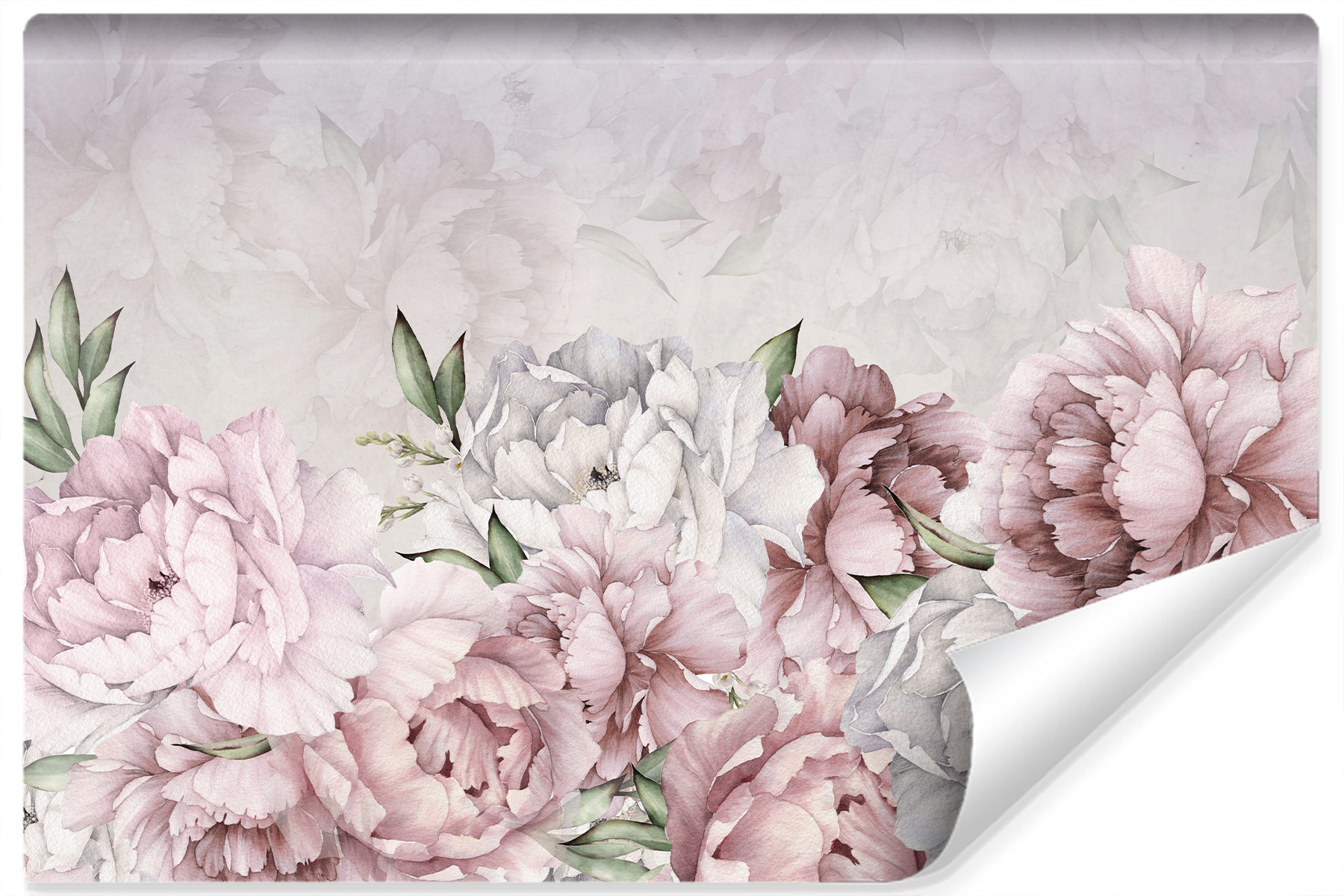 Fototapeta Do Salonu Różowe Pastelowe Peonie 90x60cm