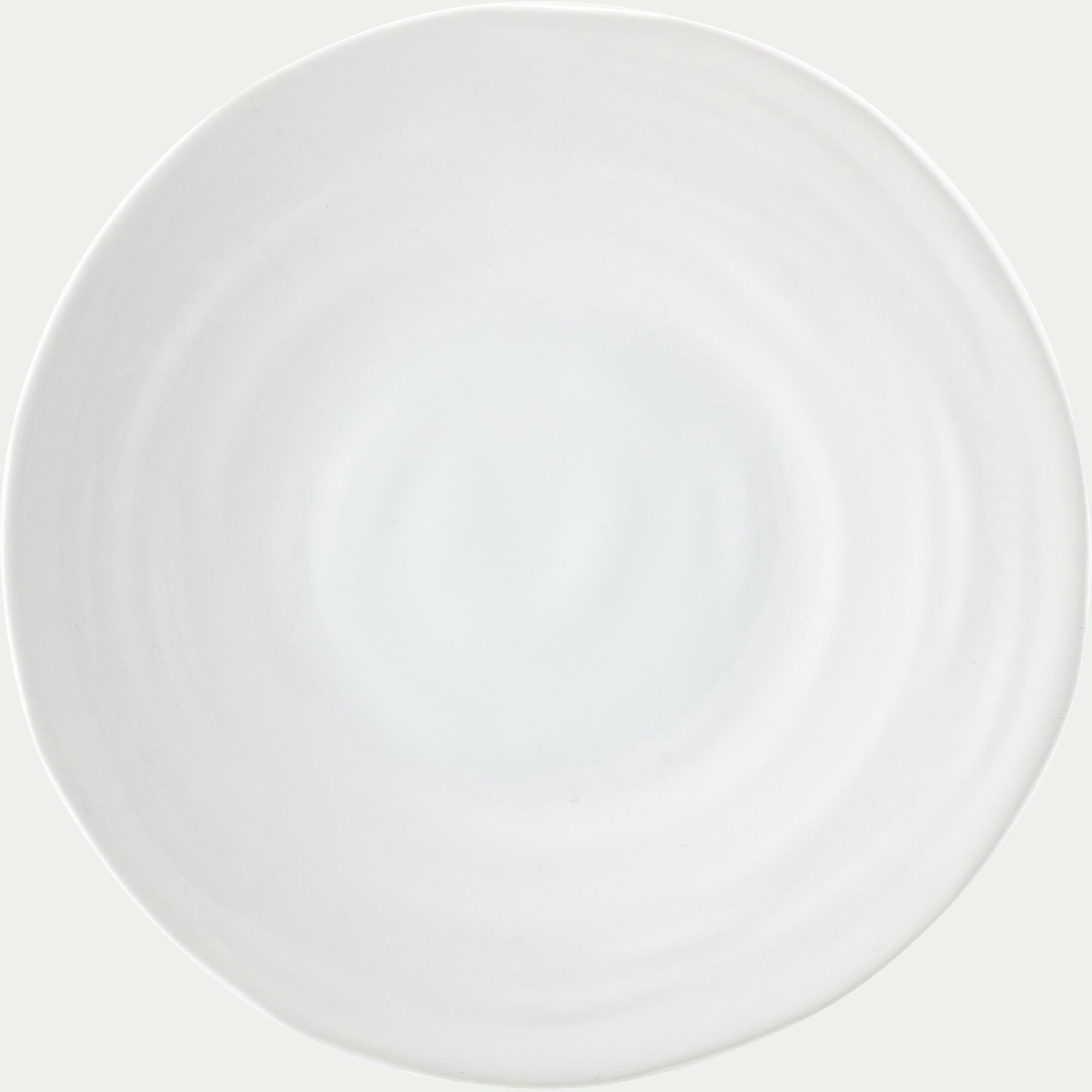 PALERME - Assiette plate en faïence D26,5cm - blanc