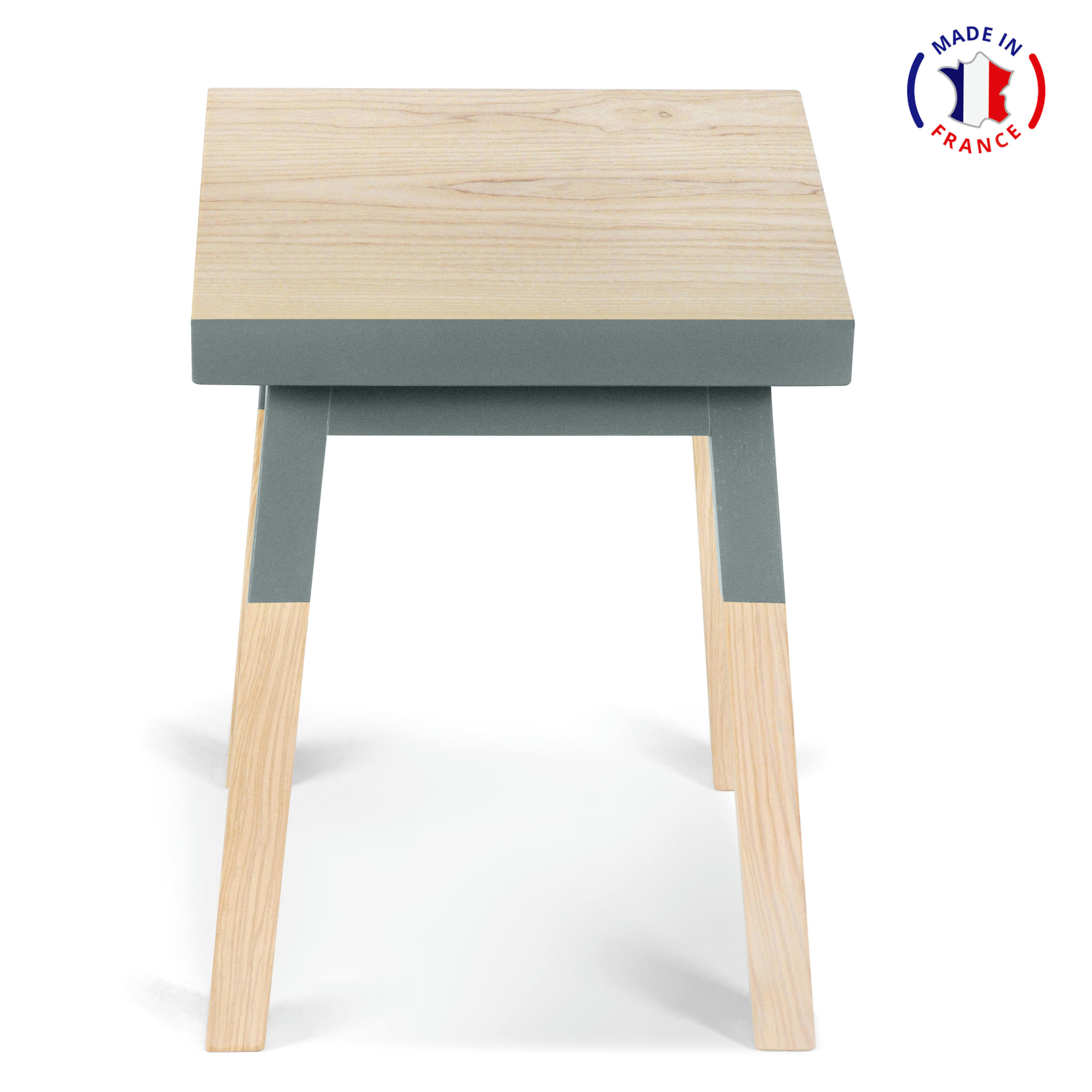 EGEE - 2 tabourets 100% frêne massif, assise 35 cm