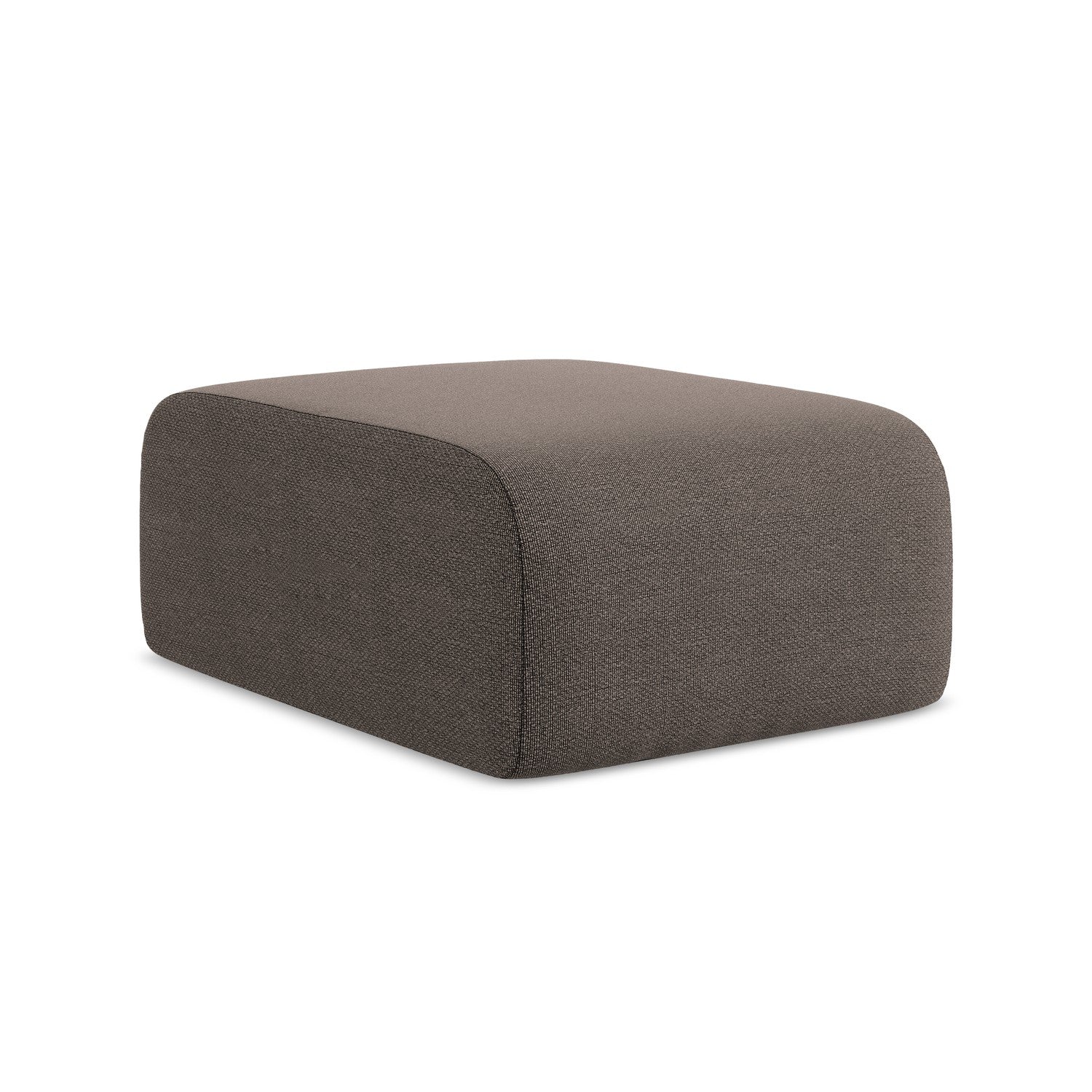 LaMiaSofa Poef Cervo - bouclé - chocolade - 72x94x42