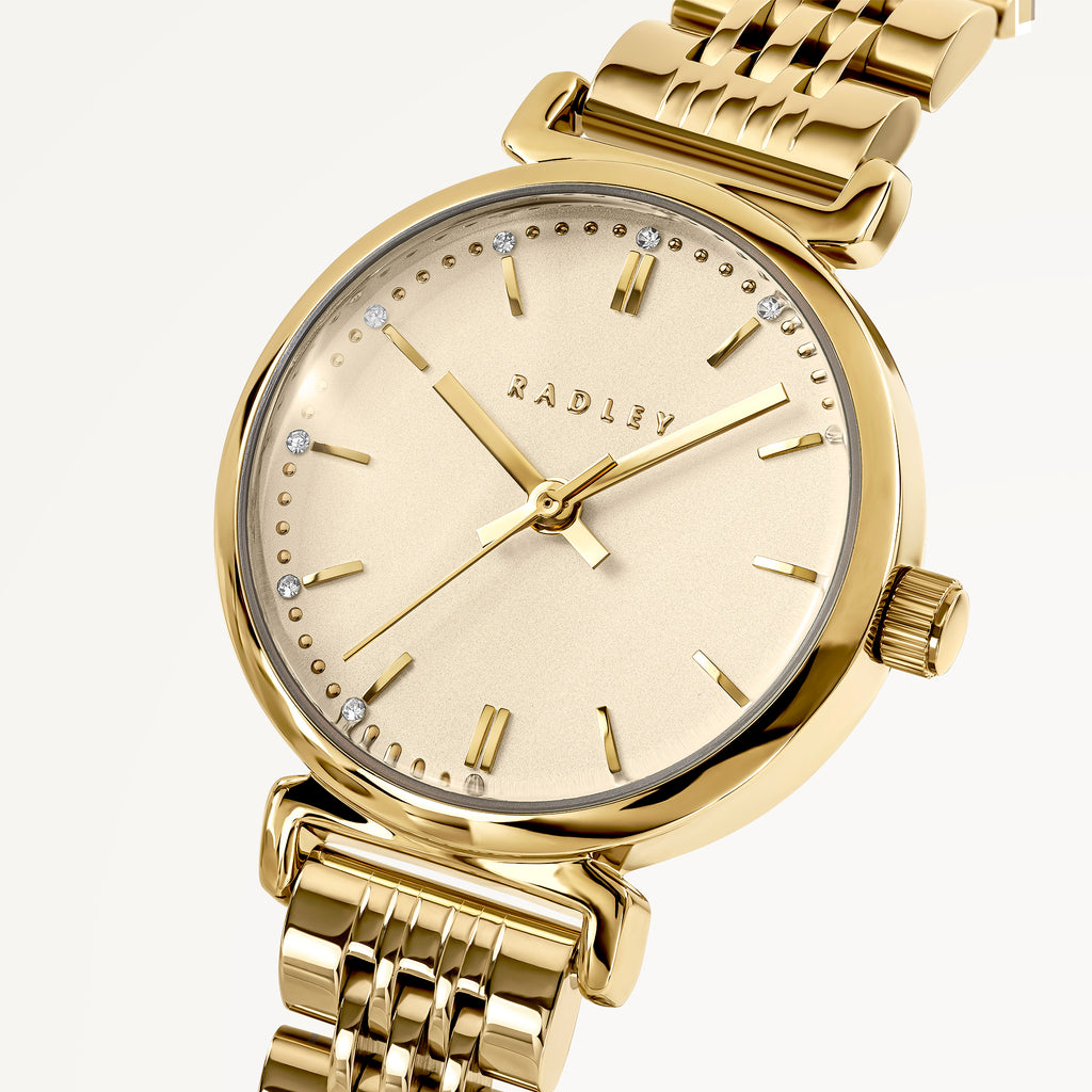Roman Crescent - T-Bar Bracelet Watch