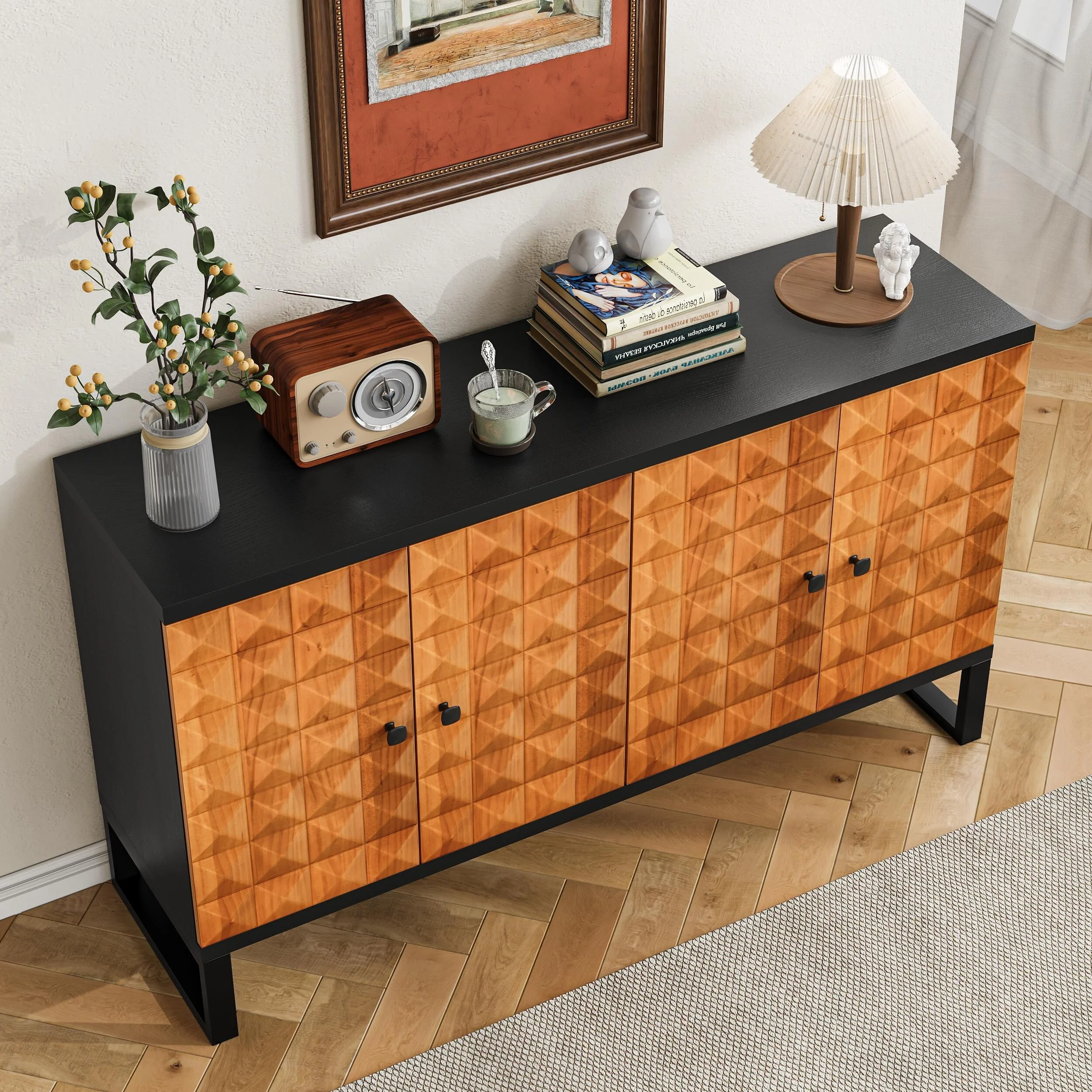 buffet cabinet with storage space