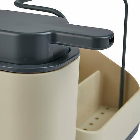 Dozownik | organizer kuchenny sink caddy beżowy