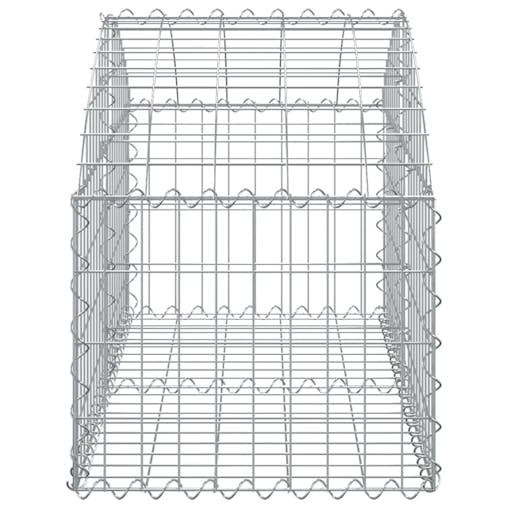 NNEVL Arched Gabion Basket 100x50x40/60 cm Galvanised Iron
