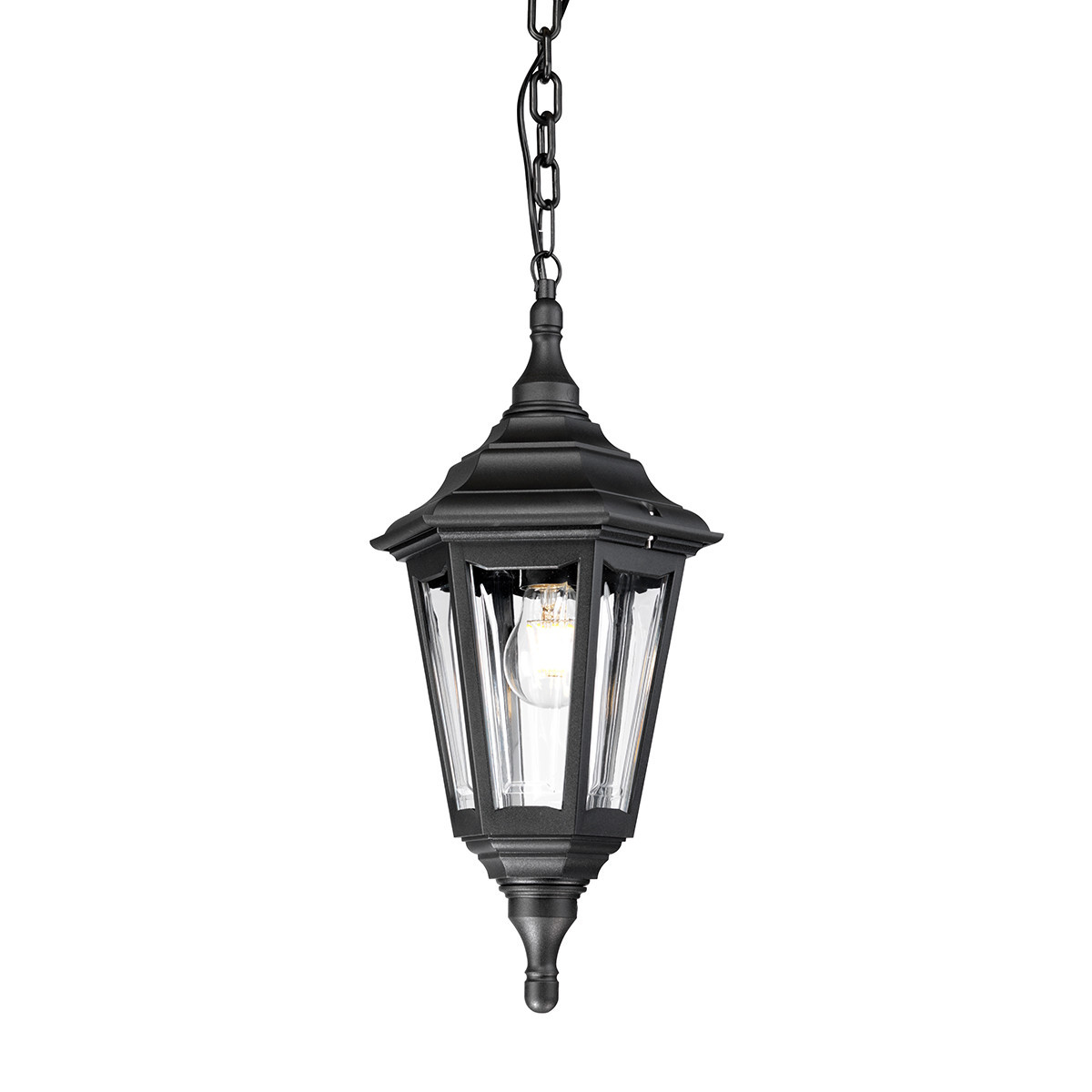Lampa sufitowa zewnętrzna Kinsale czarna 1 x E27 x 60W IP44 Elstead