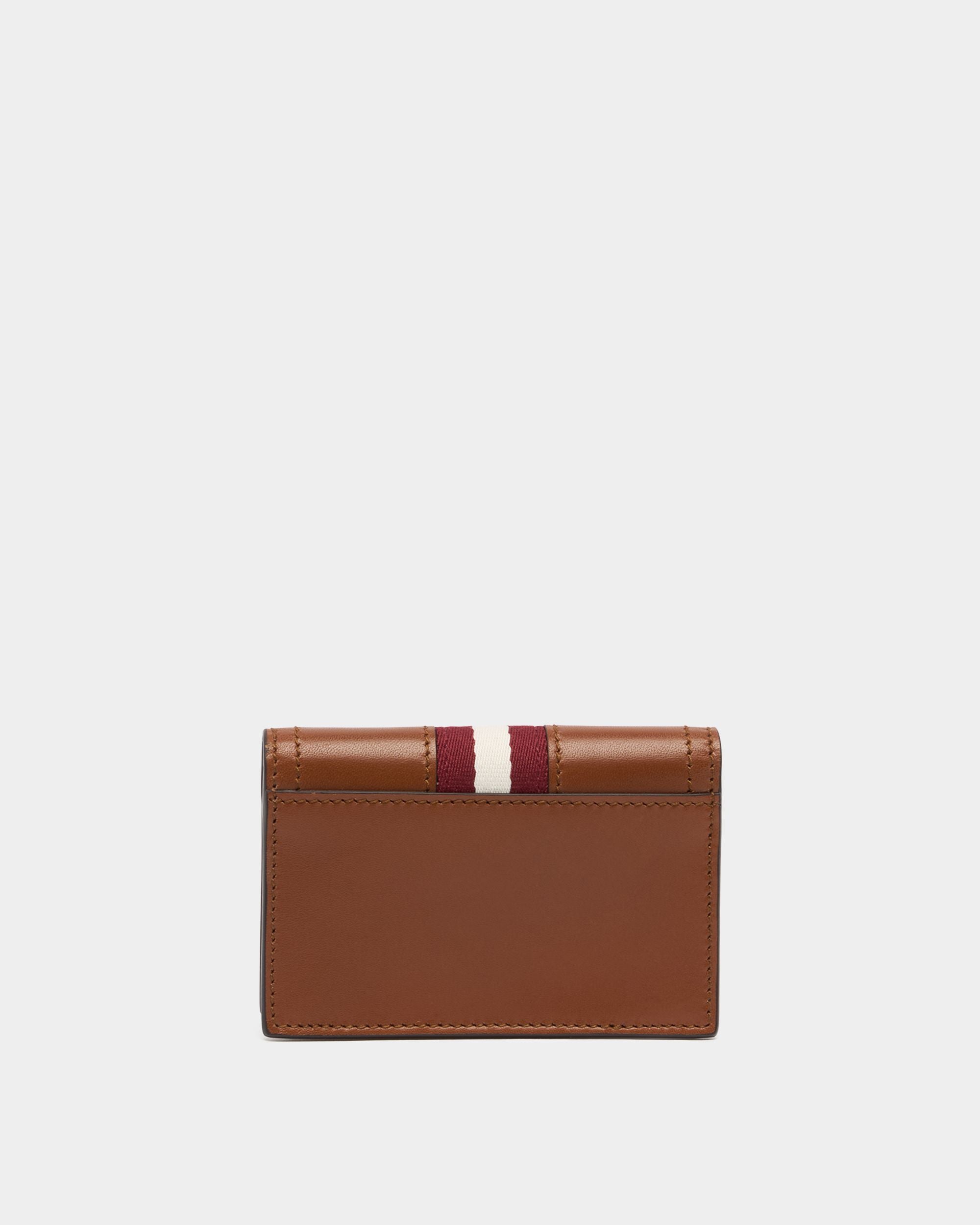 Kartenetui Ray aus Leder in Amber Brown