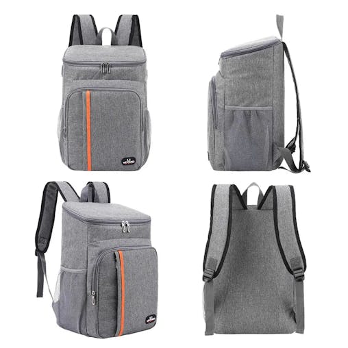 NNEOBA Waterproof Thermal Cooler Lunch Bag (Grey)