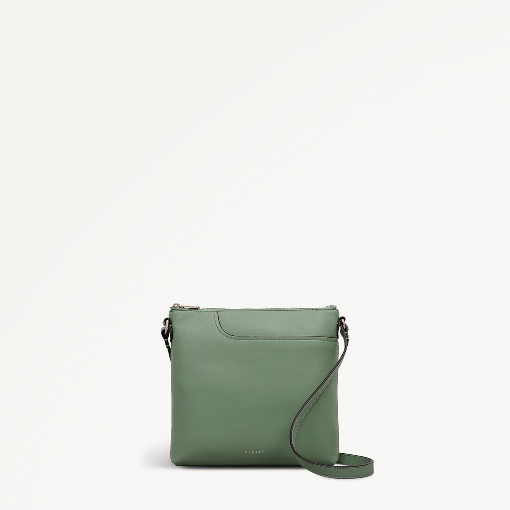 Pockets Small Ziptop North-South Cross Body Bag - RHE30901