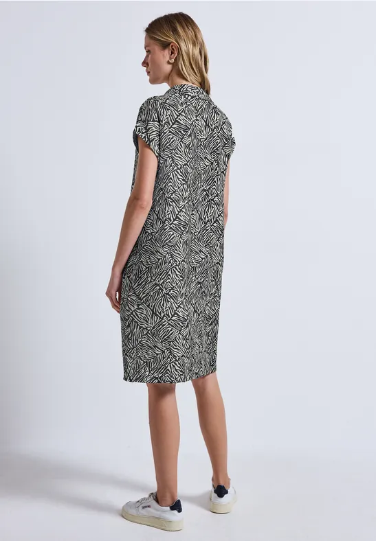 Gemustertes T-Shirt Kleid