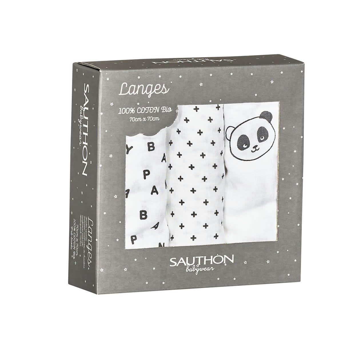 CHAO CHAO - Langes en coton bio blanc