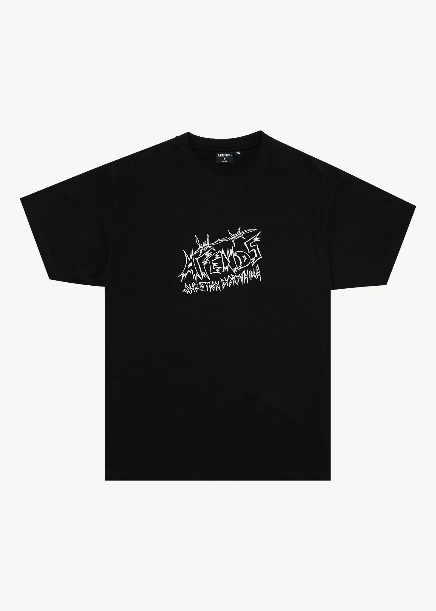 AFENDS Mens Moments - Boxy Tee - Black