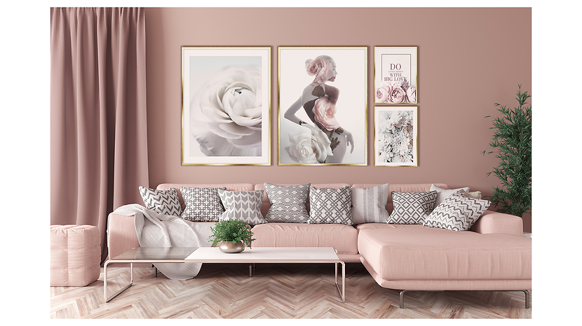 Obraz w ramie Peonia 50x70 cm