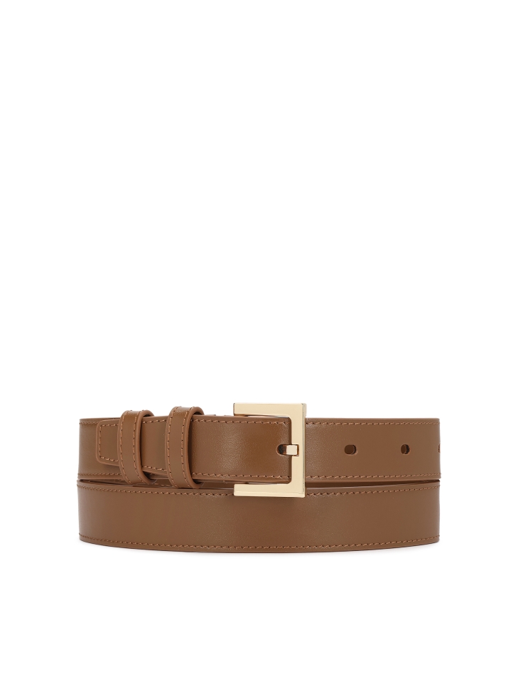 Classic brown leather belt