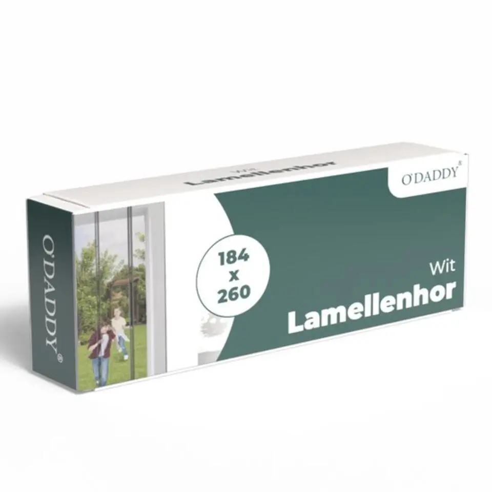 O'DADDY Lamellenhor deurhor �?184 x 260 cm �?glasvezel �?wit