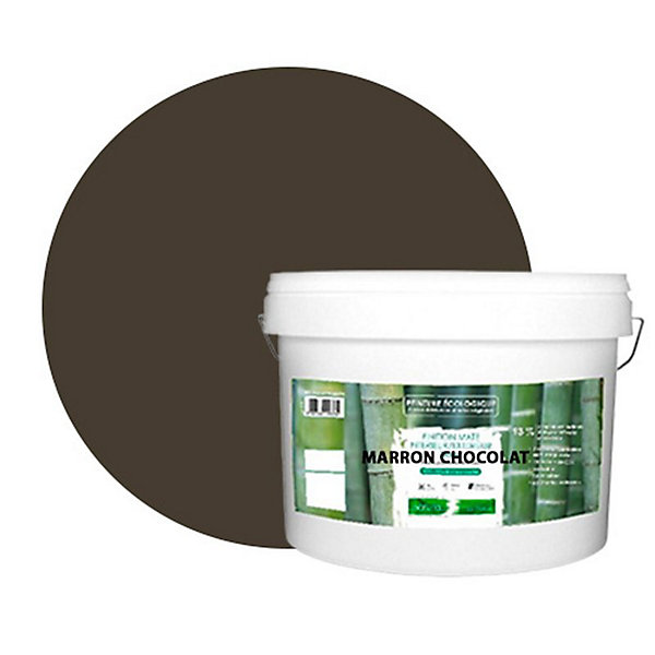 Marron Chocolat Peinture interieur exterieur aspect mat Natura - Marron Chocolat - 10L