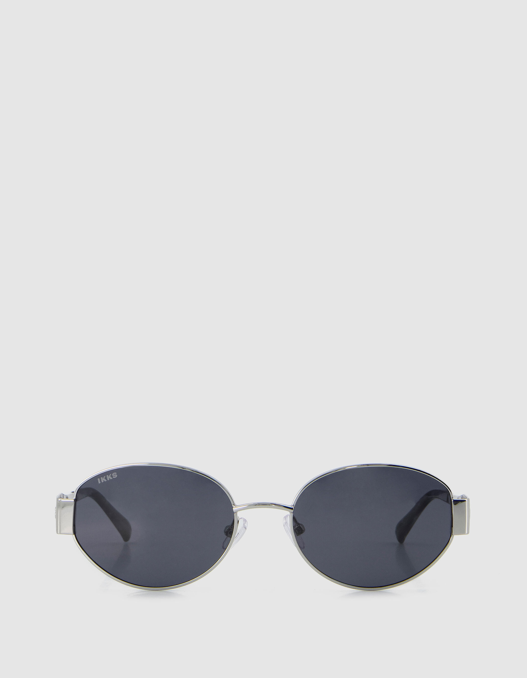 Lunettes solaires Dean ovale métal gris Femme