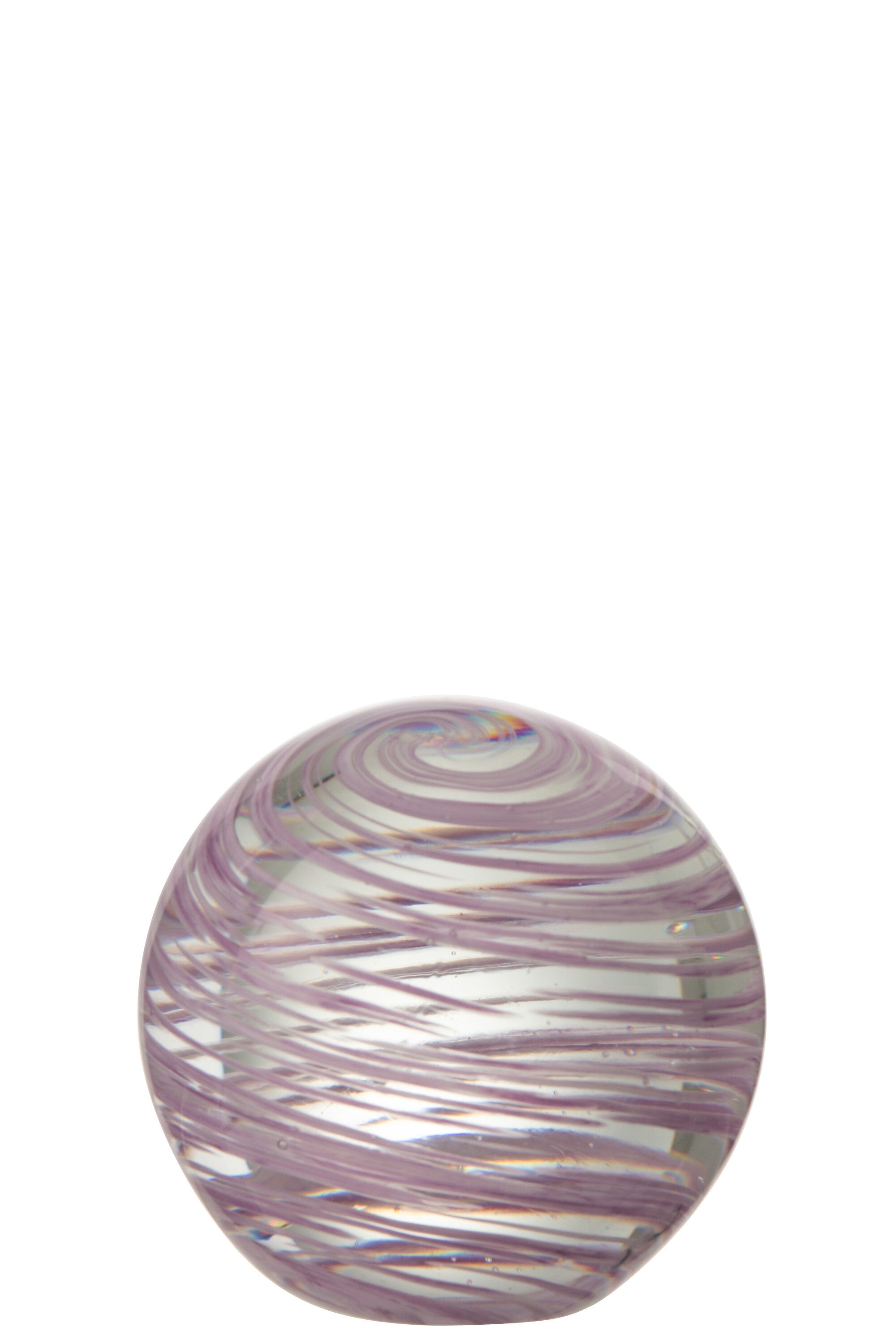 J-Line presse-papier Draaikolk - glas - paars - large