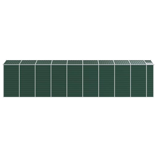 NNEVL Garden Shed Green 191x810x198 cm Galvanised Steel