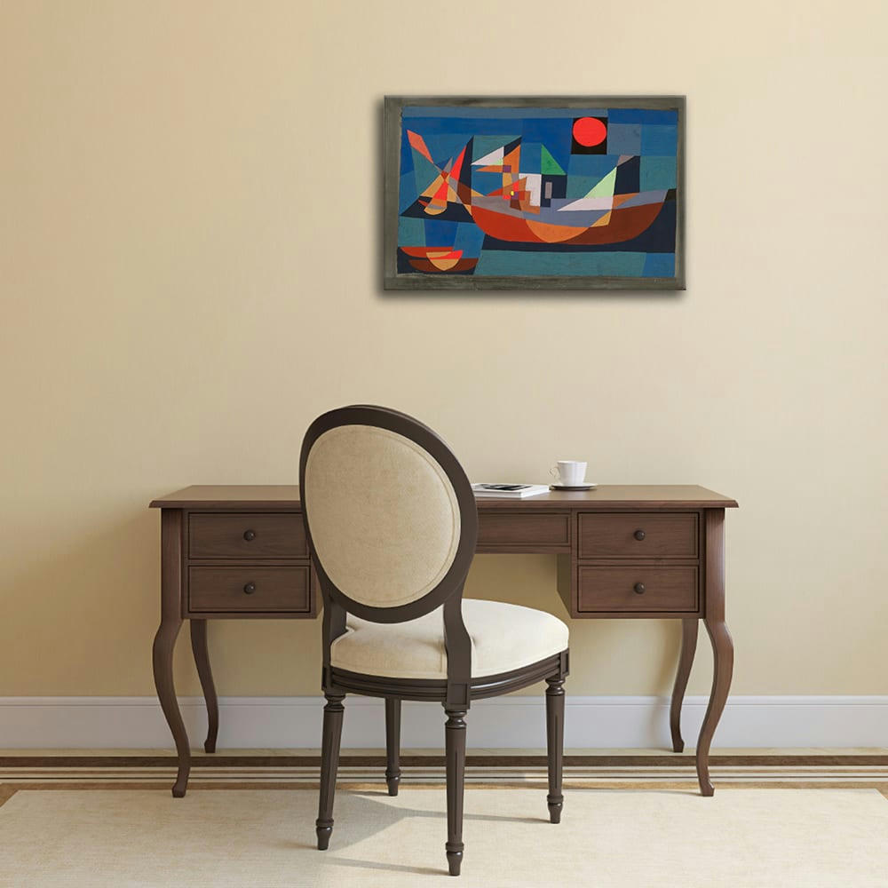 - Tableau impression sur toile Bateaux au repos Paul Klee 60x90cm