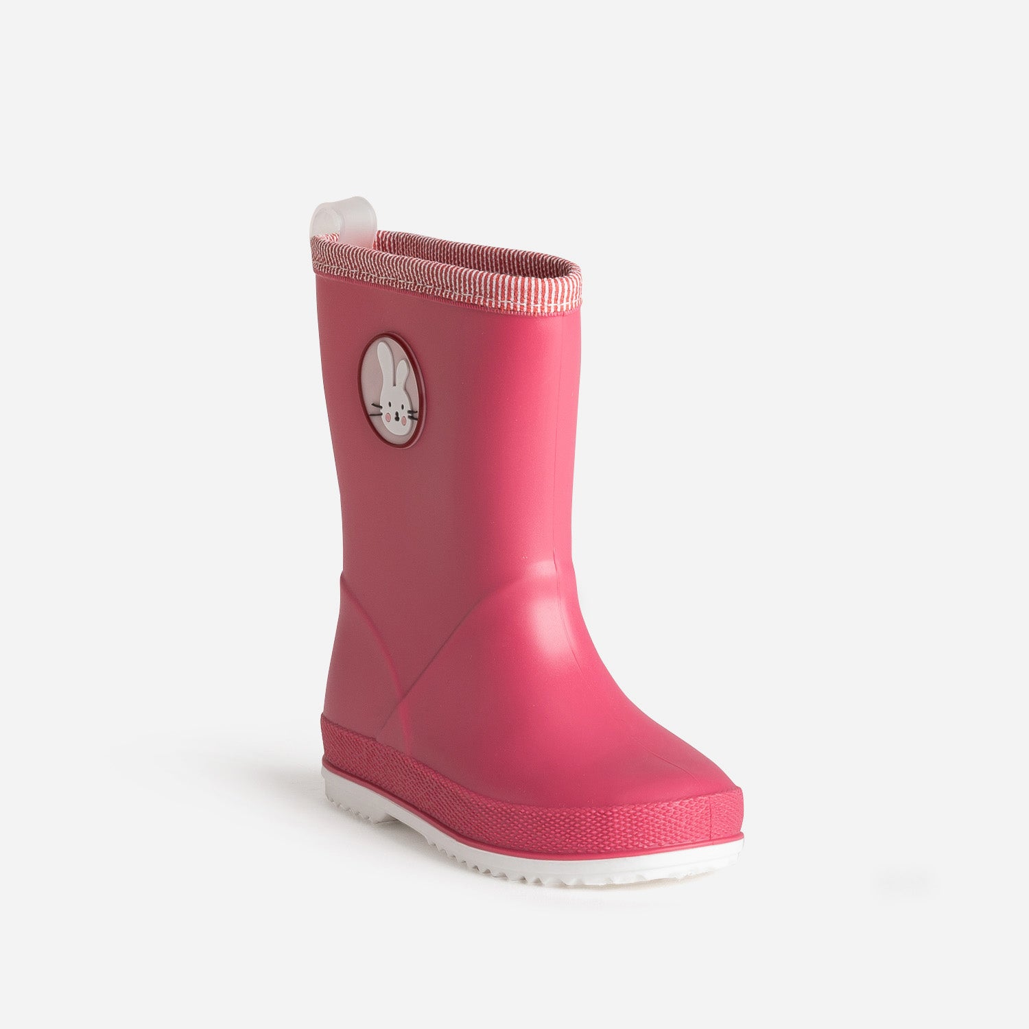 Botte de pluie BE ONLY rose patch lapin