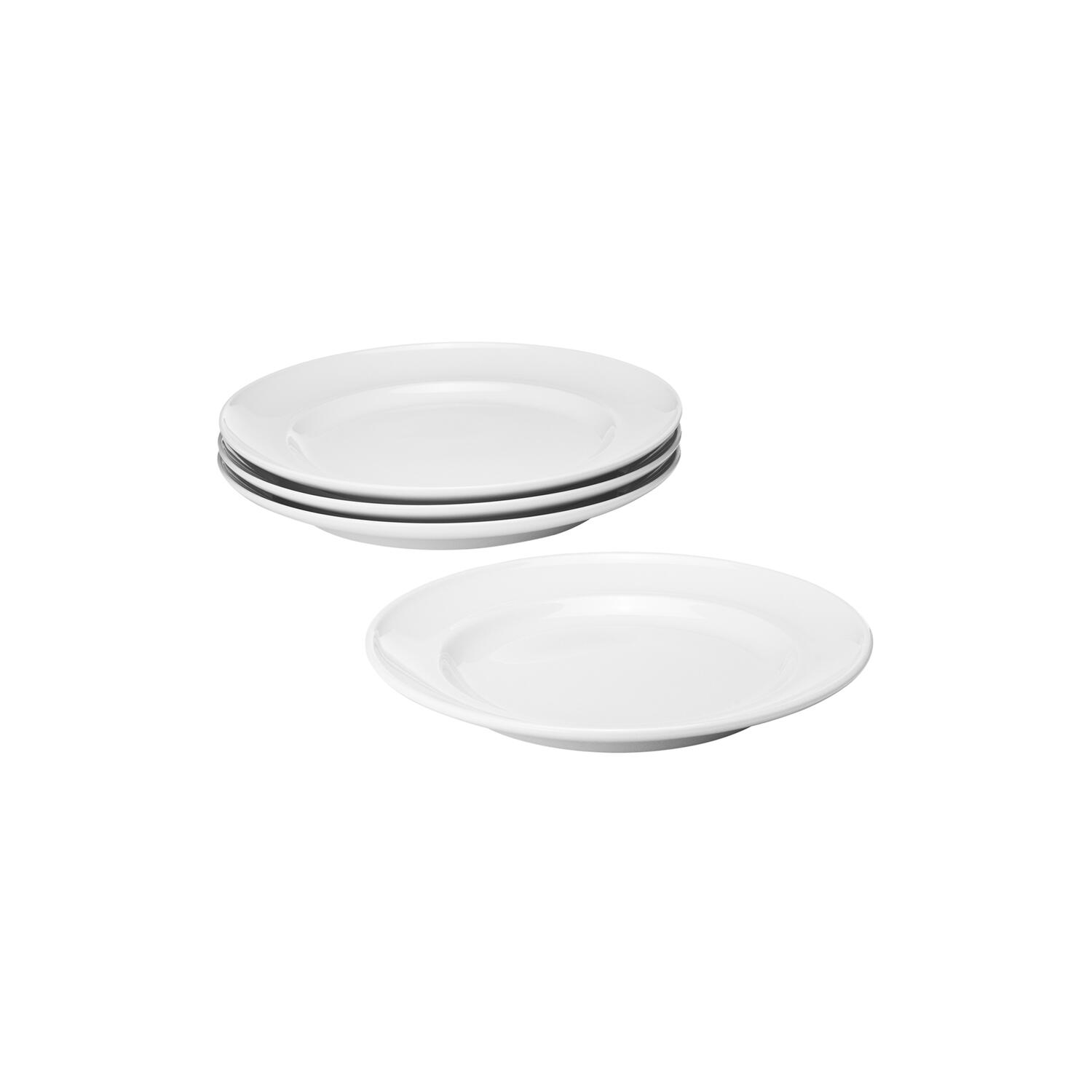 KOPPEL s&aelig;t af sidetallerkener 16 cm 4 stk., hvid