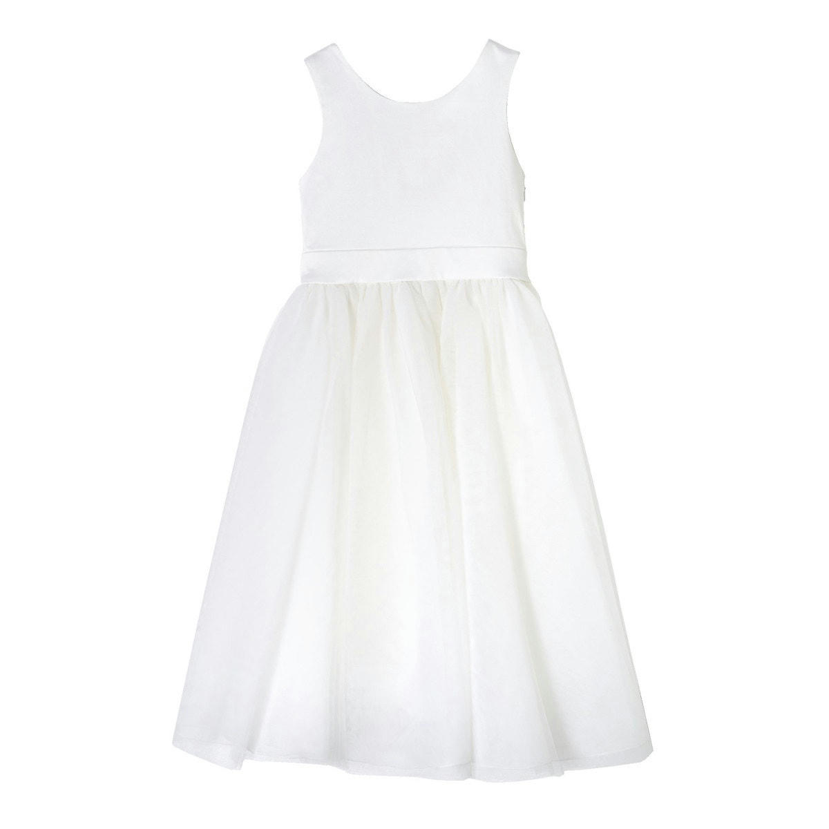 Robe de cérémonie satin et tulle