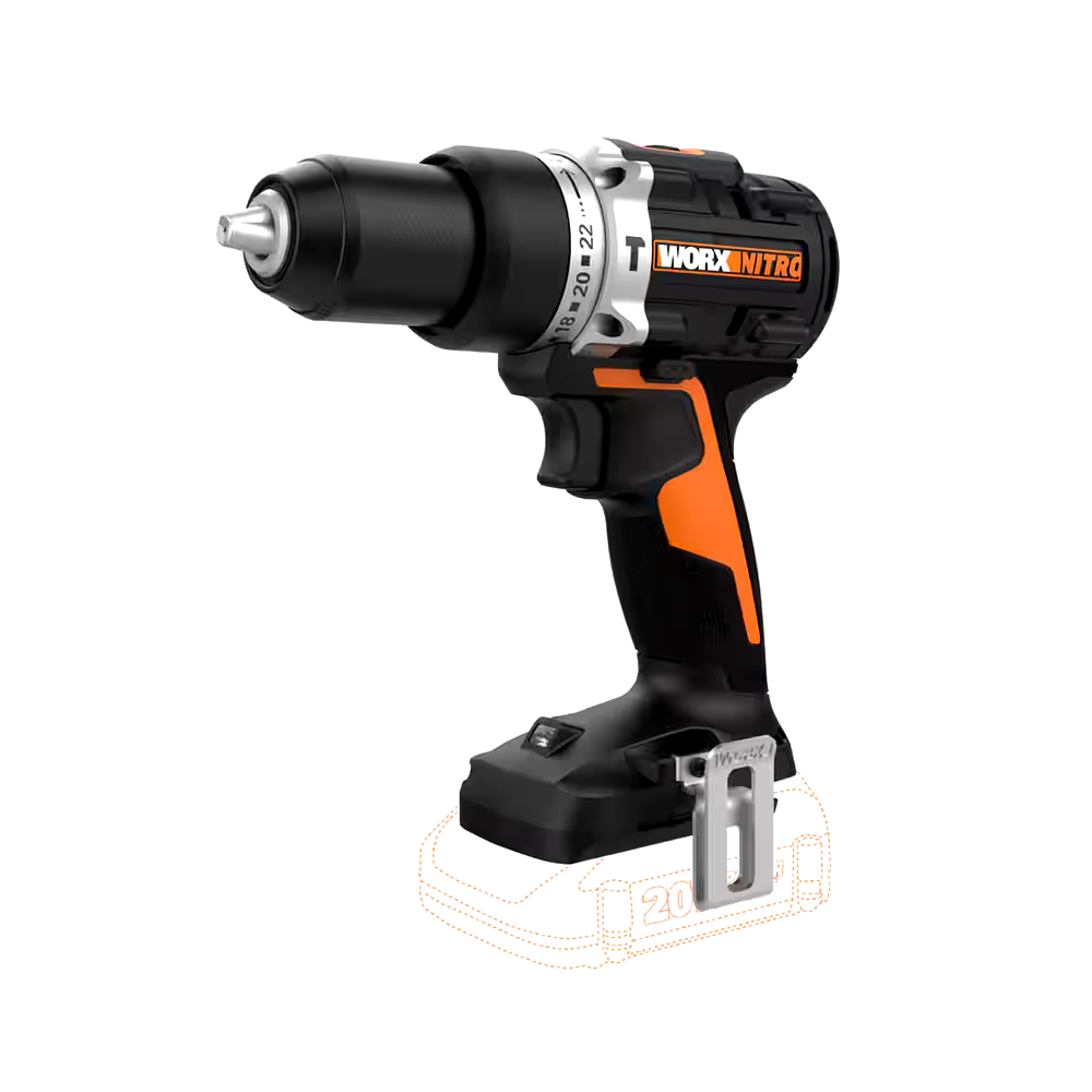 WORX NITRO 20V Brushless Li-Ion Hammer Drill (Tool Only)