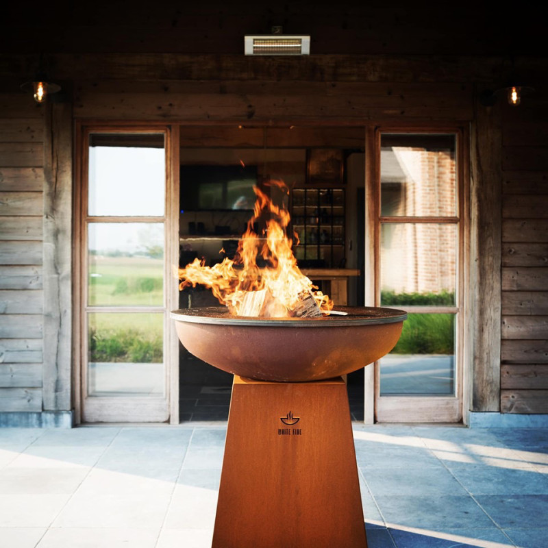 Barbecue au bois White Fire Ø 102 cm