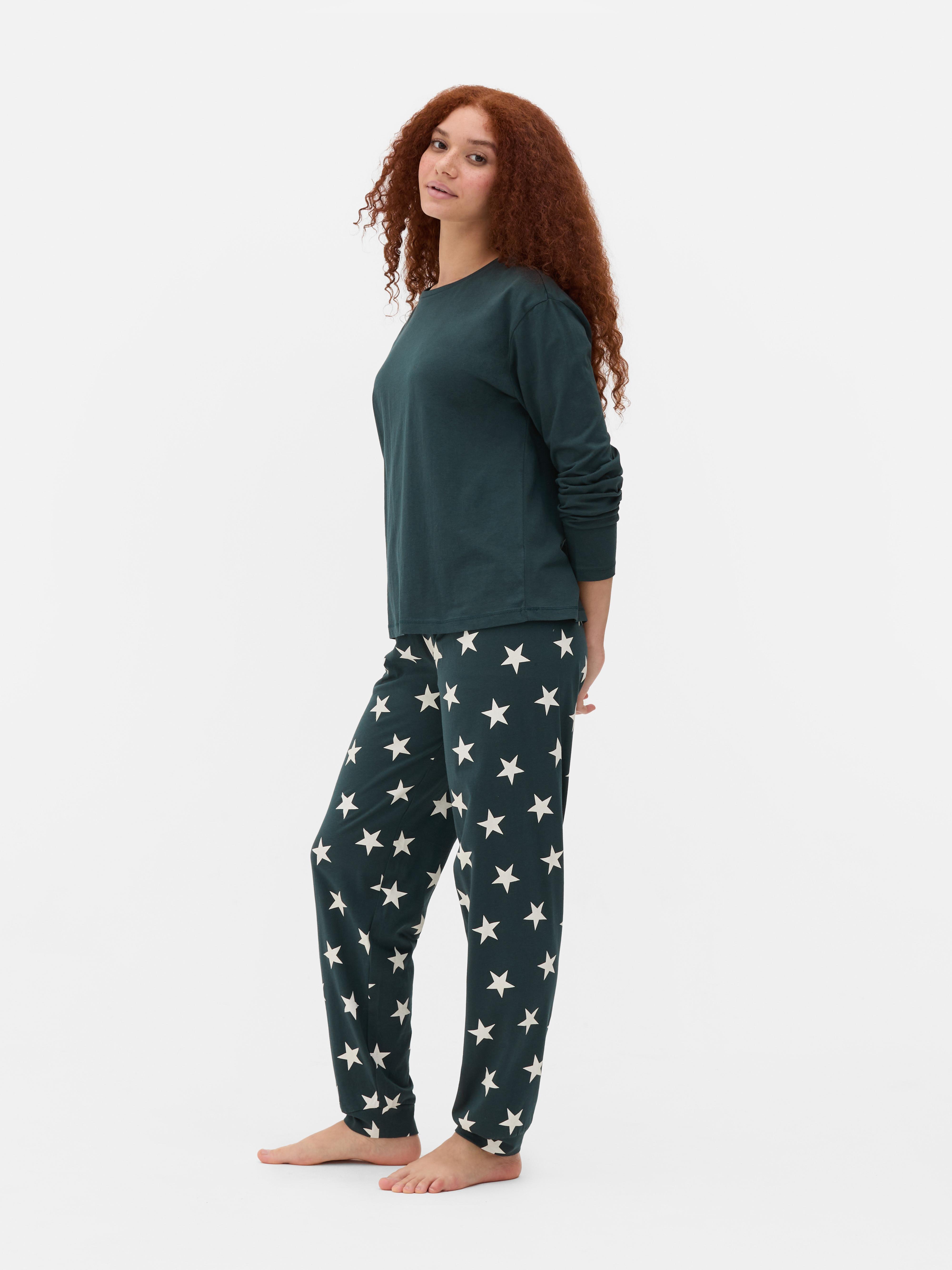 Printed Long Sleeve Pajama Set