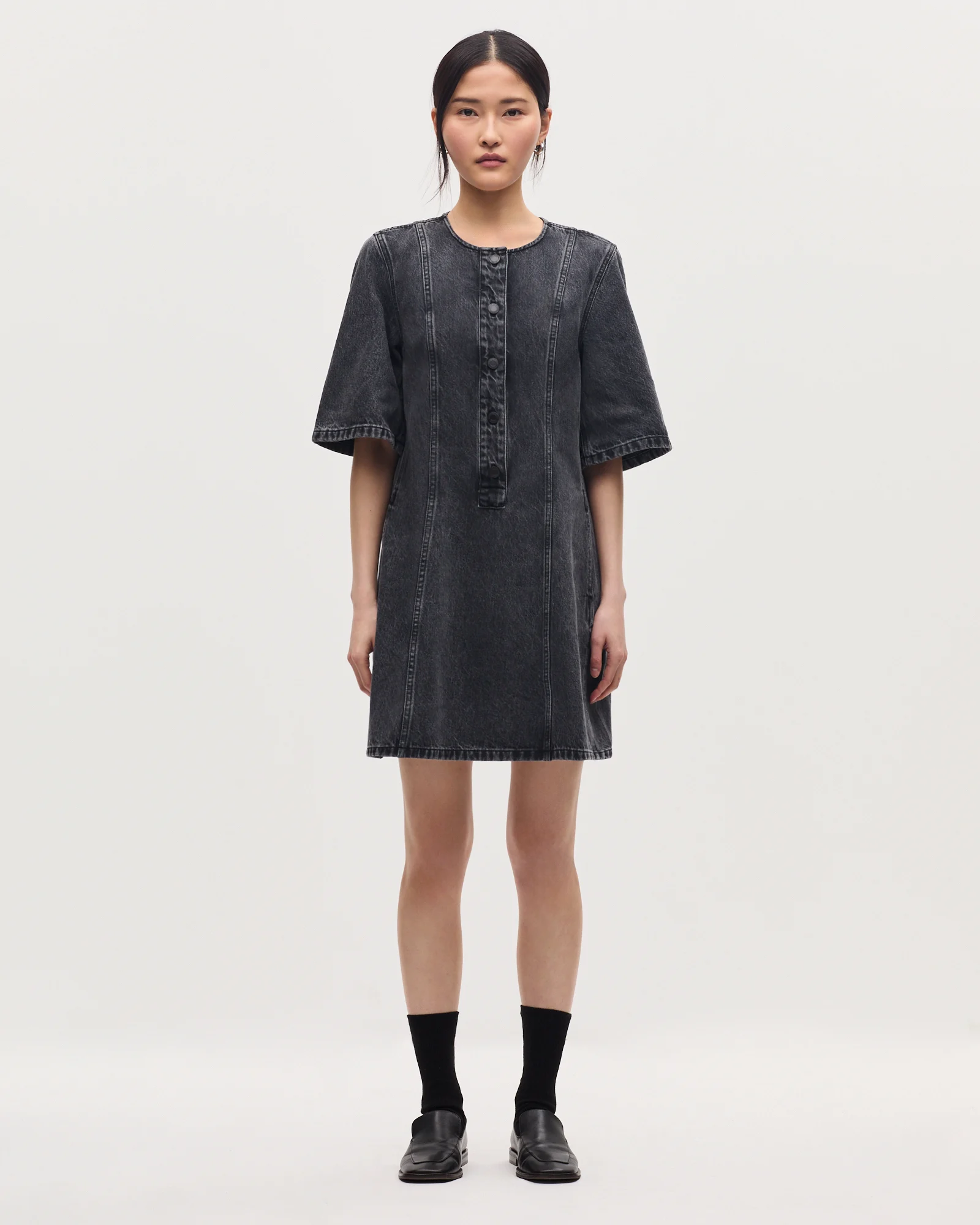 Robe courte en coton