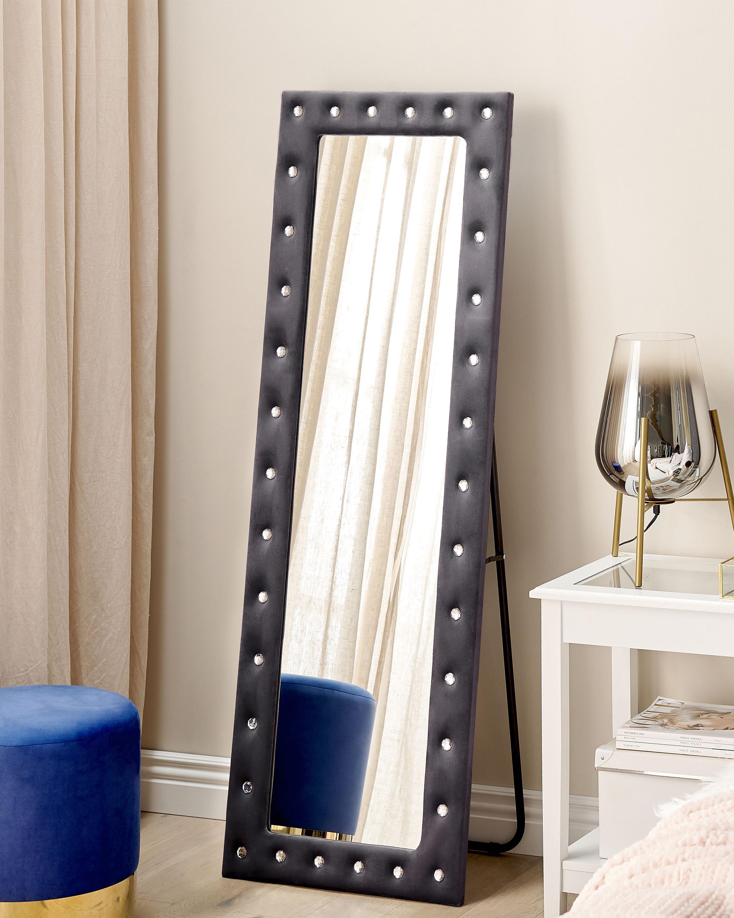 Standing Mirror ANSOUIS 150 cm Velvet Dark Grey