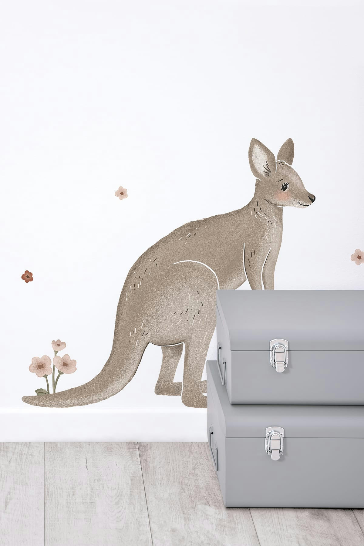 LILYDALE - Grands stickers les kangourous en vinyle mat multicolore