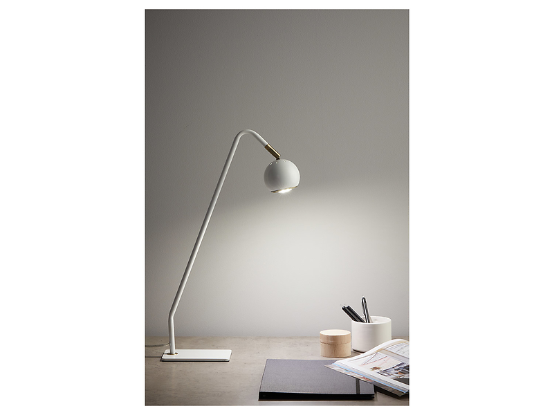 Lampka biurkowa Coco metalowa biała