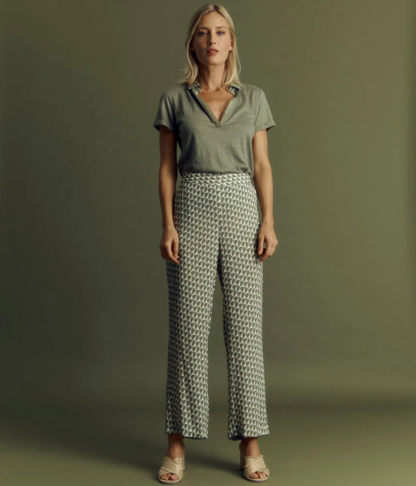 Pantalon fluide imprimé PANDORE/85279/550
