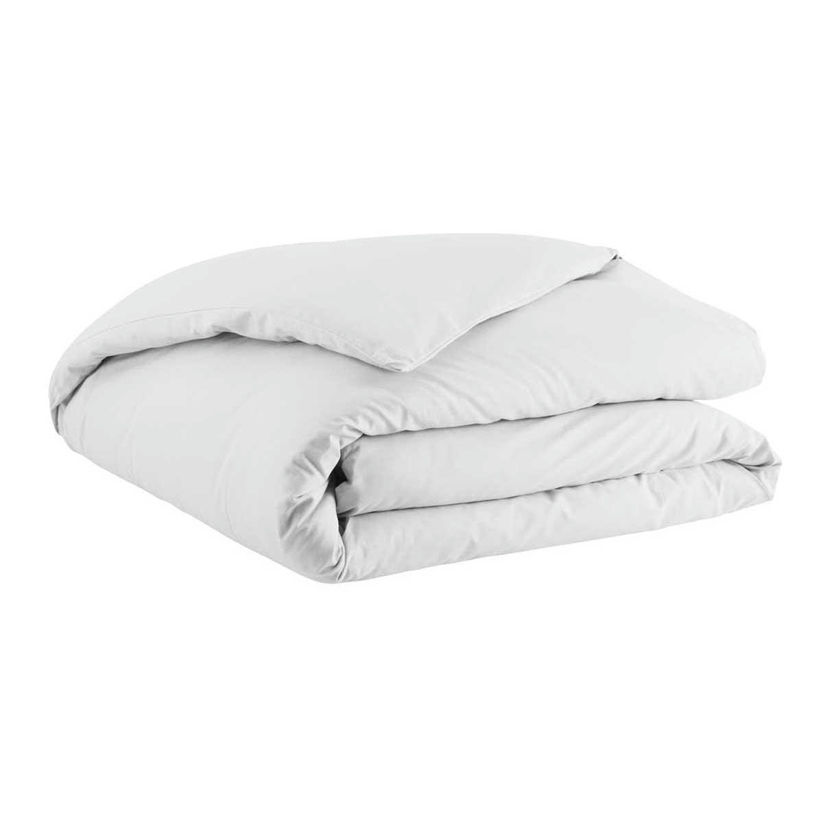 TOUT DOUX - Housse de couette en coton blanc 240x220 Made in France