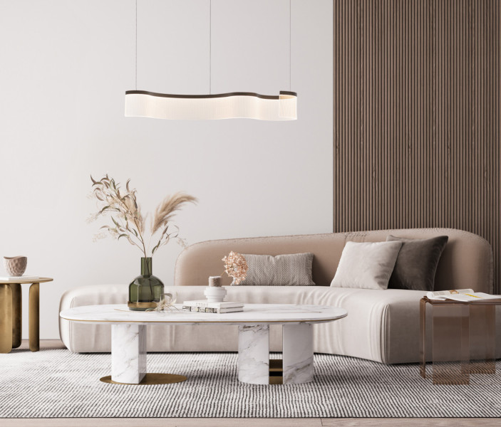 Lampa wisząca NOTAR przezroczysto-kawowy LED 1x31W 3000K 1600lm Italux