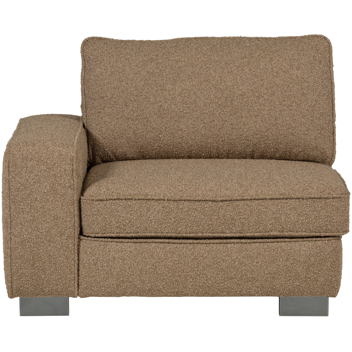 vtwonen element 1-zits met arm links Lazy - Bouclé - Bruin