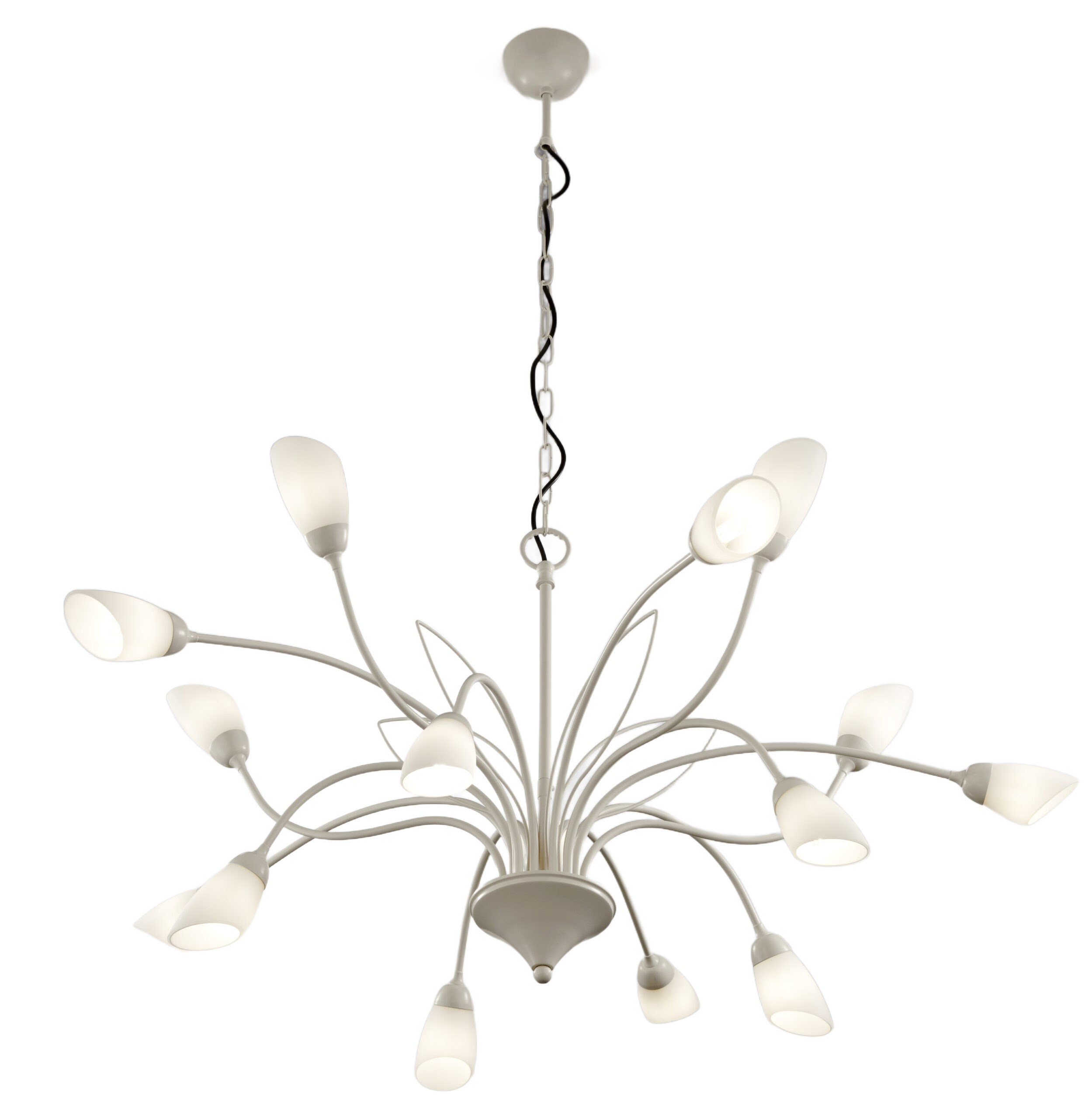Żyrandol GLORIOSA szaro-biały 15xG9x15W wym:165x102x102cm IP20 Jupiter