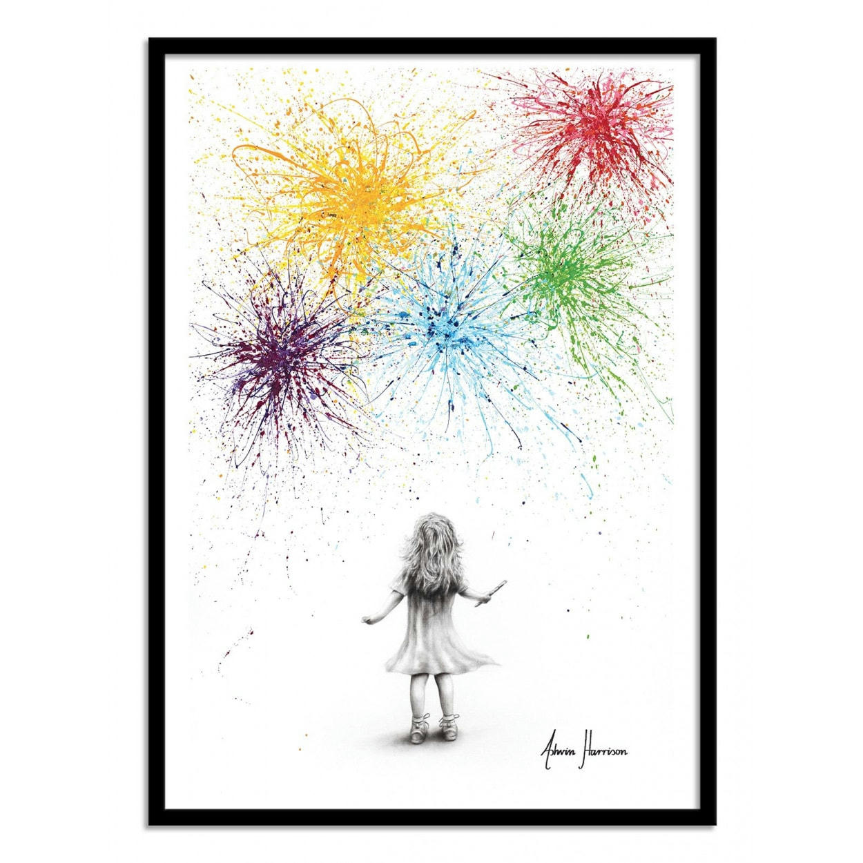 ASHVIN HARRISON - PAINTING DREAMS - ASHVIN HARRISON - Affiche d'art 50 x 70 cm