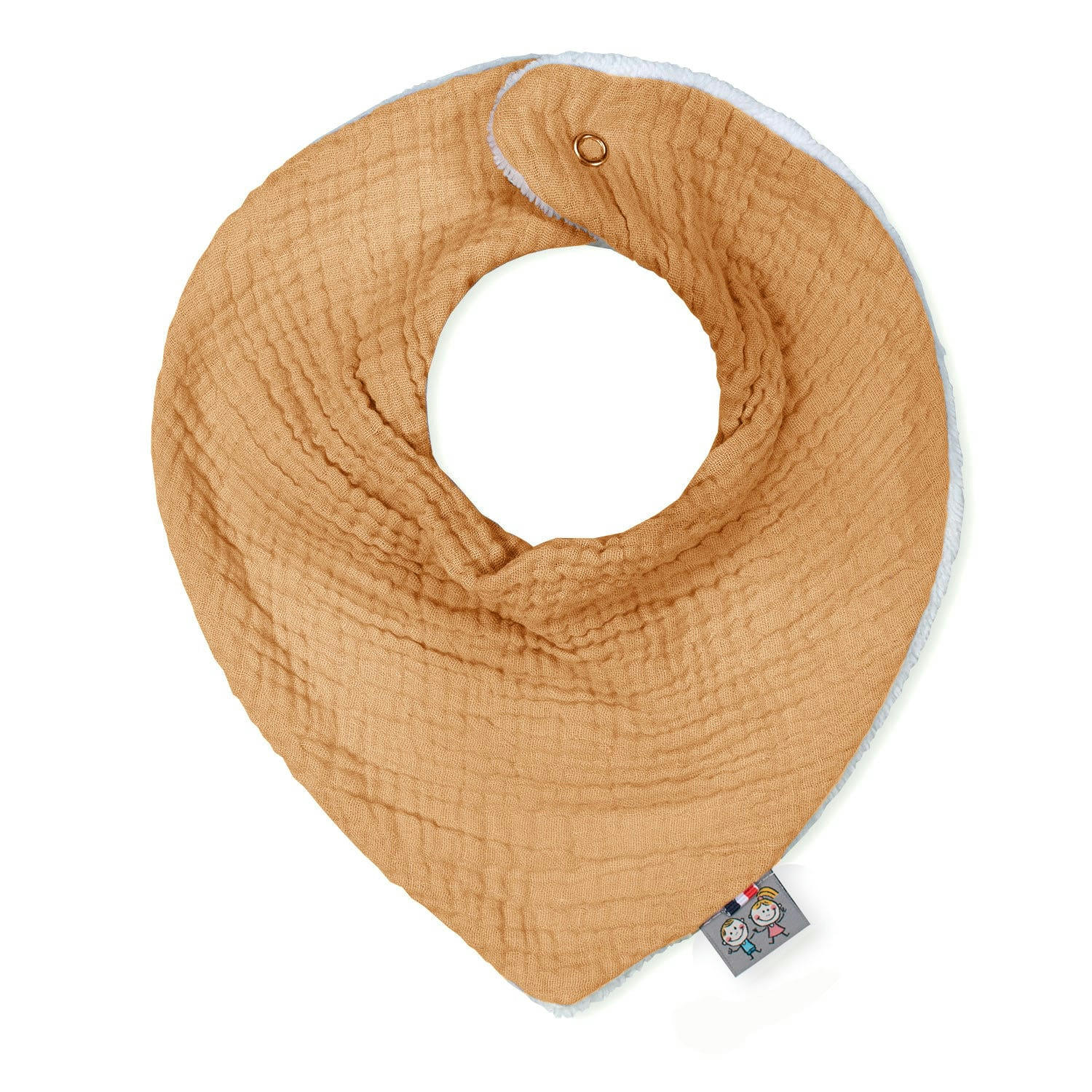 JEANNE - Bavoir bandana gaze de coton