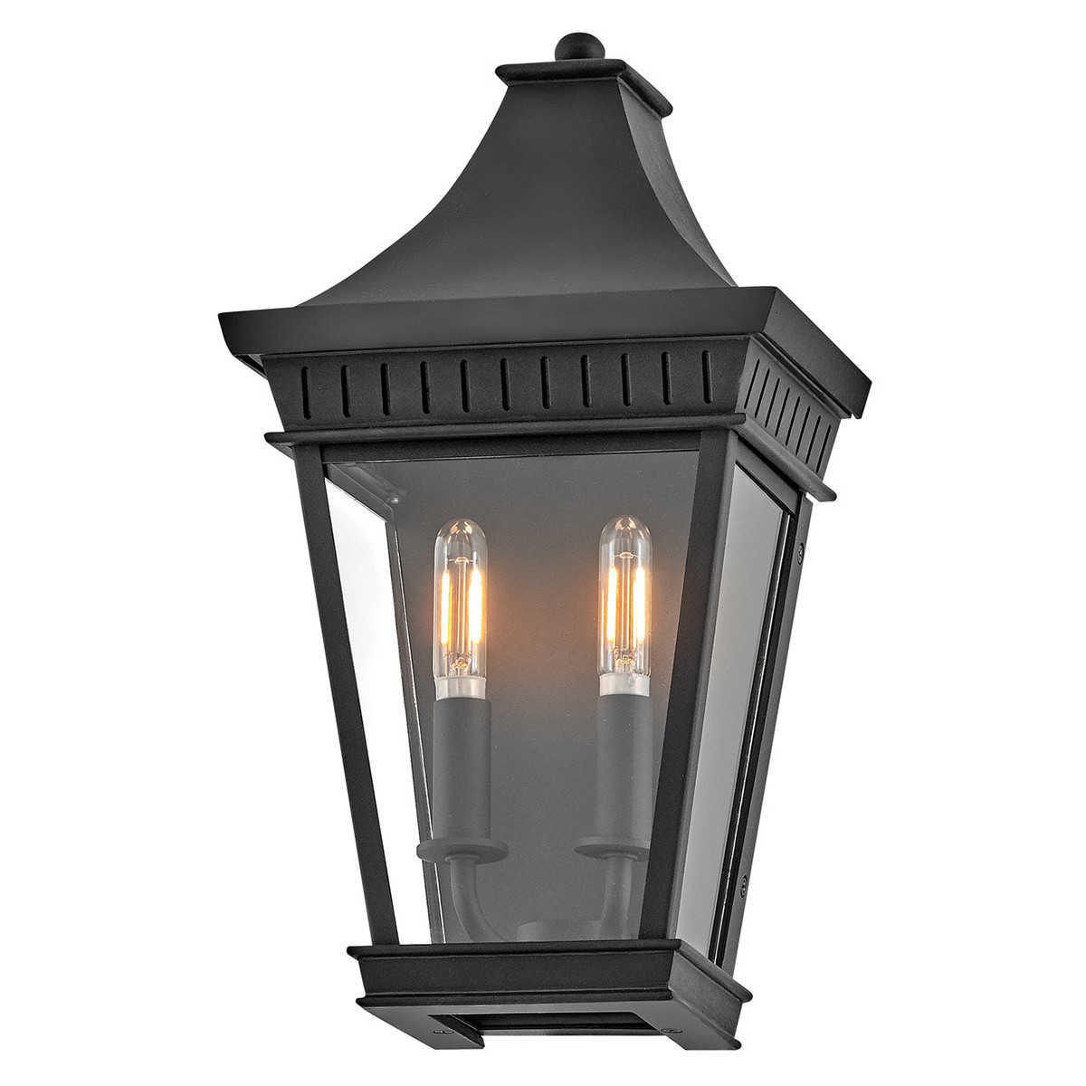 Kinkiet zewnętrznyczarny CHAPEL HILL 2xE14x40W IP44 Hinkley